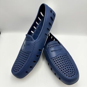 Floaters Royal Blue White Rubber Loafer Mens Size 15 Waterproof Breathable